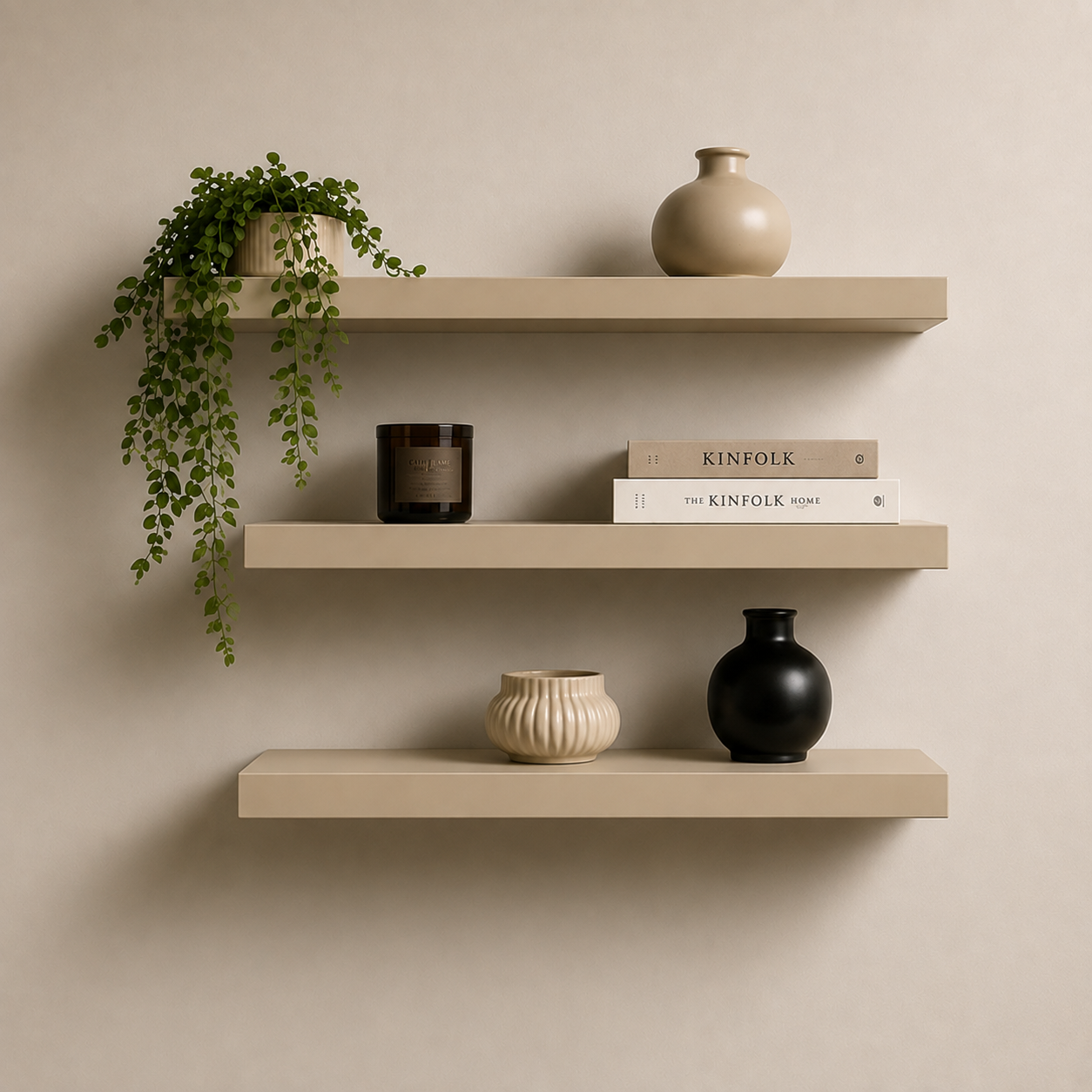 Mensole Sospese Minimal – Set da 3