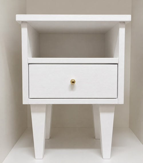 Comodino in legno noce