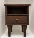 Comodino in legno noce